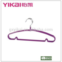Colorful PVC coated metal shirt hanger in laundry made in China